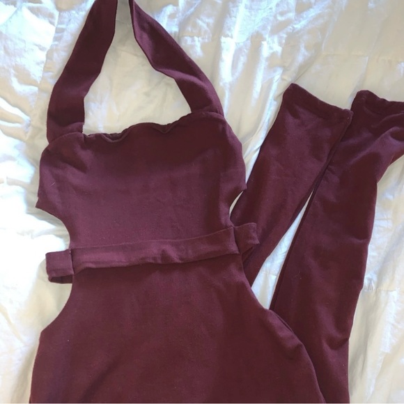 Oh Polly burgundy Jumpsuit XS - Picture 5 of 7